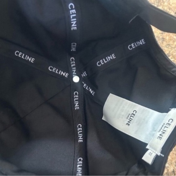 New black  Celine hat never wornTRIOMPHE BASEBALL CAP IN COTTON size M - Picture 3 of 5